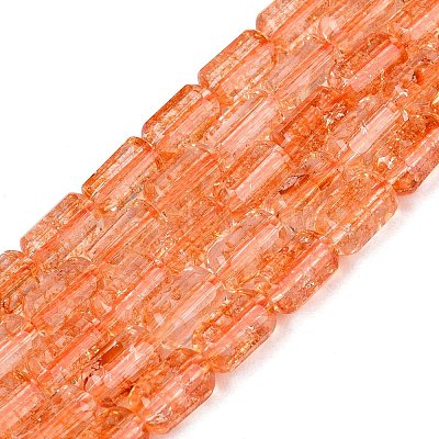 Crackle Transparent Glass Beads Strands GLAA-N068-05A-09-1