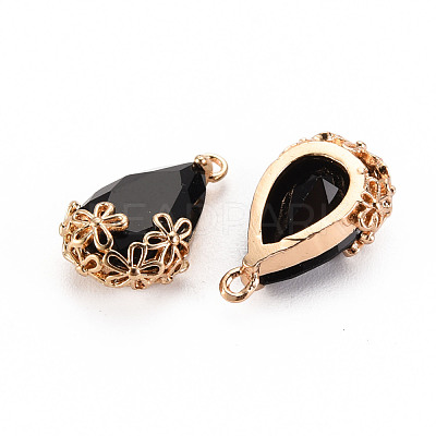 Transparent Glass Pendants GLAA-T007-05K-1