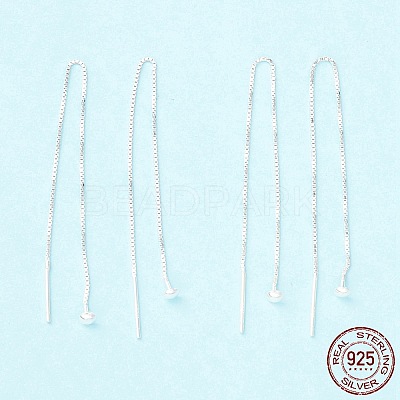 925 Sterling Silver Ear Thread STER-P047-10S-1