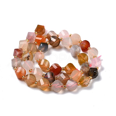 Natural Agate Beads Strands G-L579-01-1