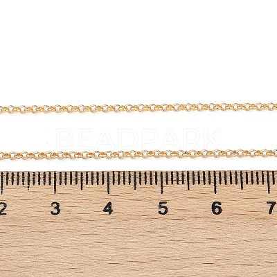 Long-Lasting Plated Brass Cable Chain Necklaces X-NJEW-K112-10G-NF-1