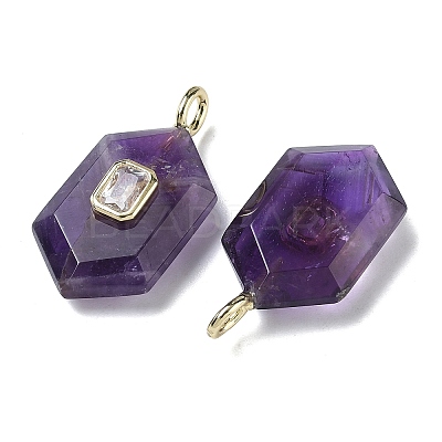 Natural Mixed Stone Faceted Pendants G-F819-01G-1