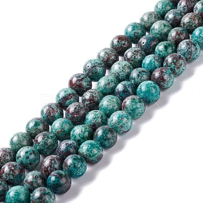 Natural Chrysocolla Beads Strands G-I318-09A-1