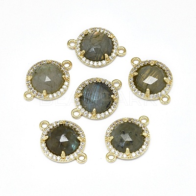 Natural Labradorite Links connectors G-E526-34G-1