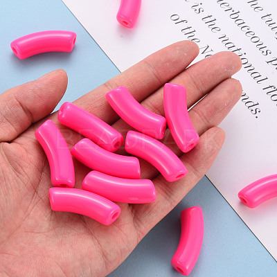 Opaque Acrylic Beads MACR-S372-001B-S005-1