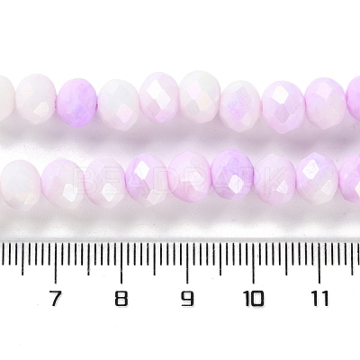 Electroplate Glass Beads Strands LAMP-S068-02Q-1