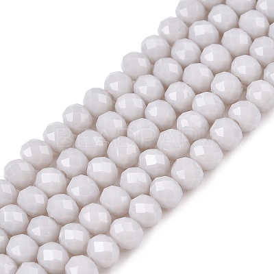 Opaque Solid Color Imitation Jade Glass Beads Strands EGLA-A044-P4mm-D19-1