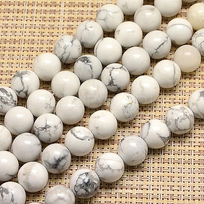 Natural Howlite Beads Strands G-I107-10mm-1