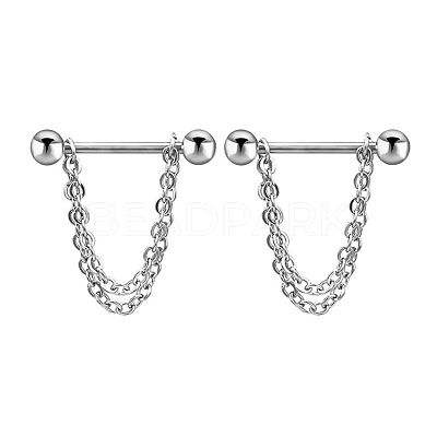 304 Stainless Steel Nipple Rings WG03B2E-10-1