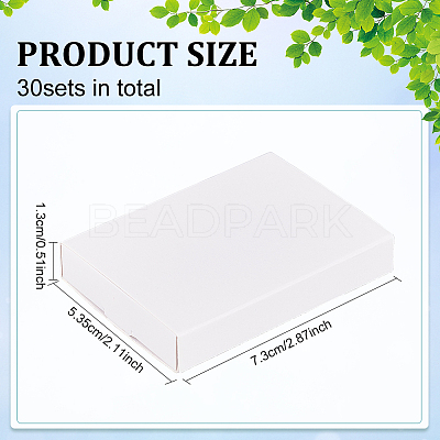 Rectangle Folding Cardboard Paper Drawer Boxes CON-WH0094-15A-1