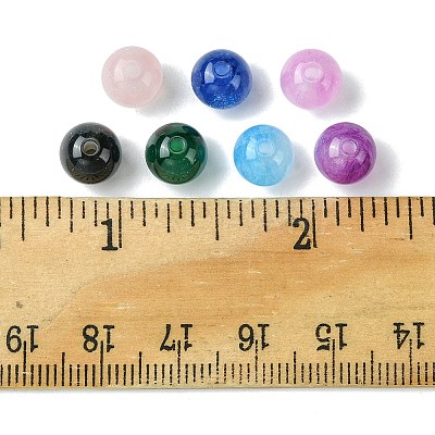 25Pcs Round Imitation Cat Eye Resin Beads RESI-FS0001-65F-1