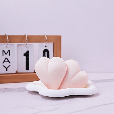 Double Heart DIY Food Grade Silicone Molds PW-WG21561-01-1