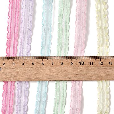 Polyester and Nylon Wavy Edged Ribbon Sets DIY-Z029-01F-1
