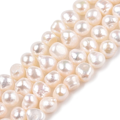 Natural Cultured Freshwater Pearl Beads Strands LS-PEAR-N014-06C-1