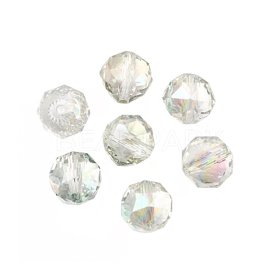 Electroplate Transparent Round Glass Beads GL-CBA6A73-HR04-1