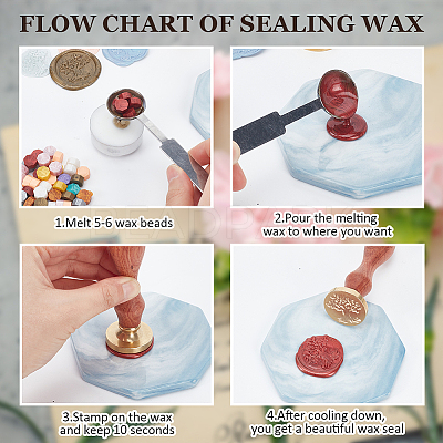 Wax Seal Stamp Set AJEW-WH0208-1458-1