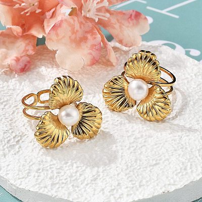 304 Stainless Steel Finger Rings RJEW-S396-01G-1