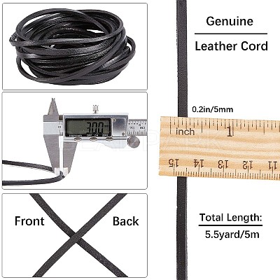 Flat Cowhide Leather Cord WL-GF0001-09D-01-1