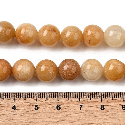 Natural Old Topaz Jade Beads Strands X-G-F364-06-10mm-1