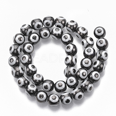 Electroplate Glass Beads Strands LS-EGLA-T012-02C-8MM-1