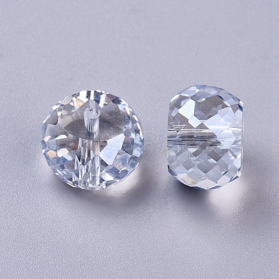 Electorplated Glass Beads EGLA-E005-08-1