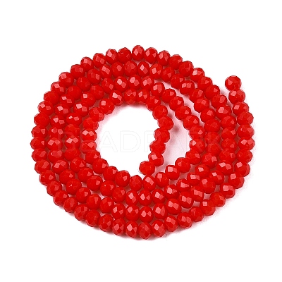 Opaque Solid Color Imitation Jade Glass Beads Strands EGLA-A044-P2mm-D22-1