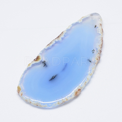 Natural Agate Slices Big Pendants G-E022-9-1