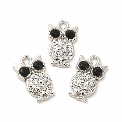 Alloy Rhinestone Charms PALLOY-I217-29P-1