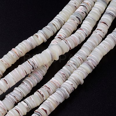 Natural Trochid Shell/Trochus Shell Beads Strands SHEL-P015-11-1