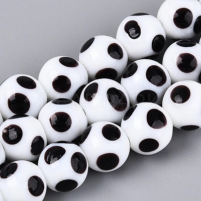 Handmade Lampwork Beads Strands LAMP-N037-02F-1