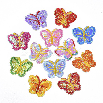 Computerized Embroidery Cloth Iron On/Sew On Patches AJEW-S076-019-1