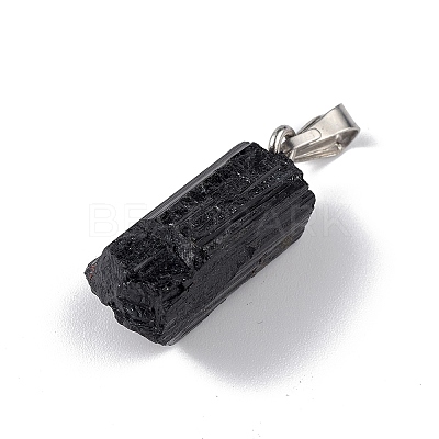 Natural Black Tourmaline Pendants LS-G-F739-01P-1