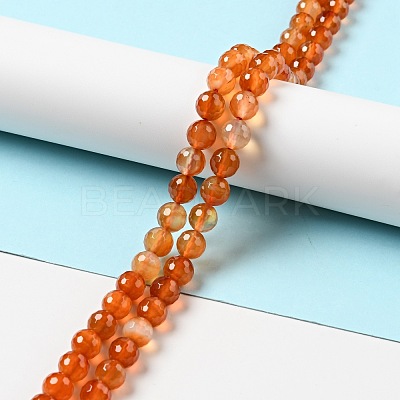 Natural Carnelian Beads Strands G-E571-35B-1