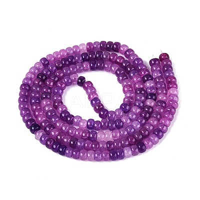 Ombre Effect Dyed Glass Beads Strands GLAA-Q106-05A-A13-1