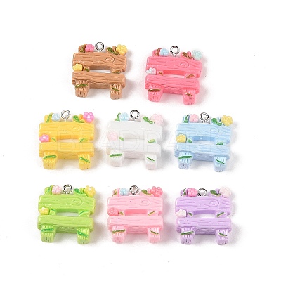 Opaque Resin Pendants MACR-P043-O01-1
