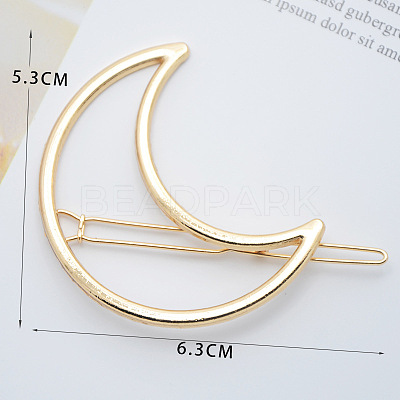 Alloy Geometric Hair Barrettes OHAR-PW0001-216-23-1