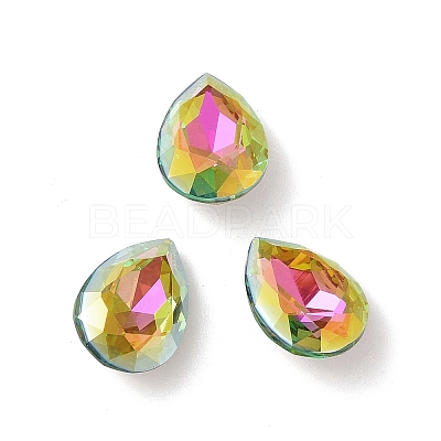 Glass Rhinestone Cabochons RGLA-L029-04A-VRLA-1