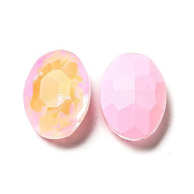 Mocha Fluorescent Style Glass Rhinestone Cabochons GGLA-M005-01B-223MK-1