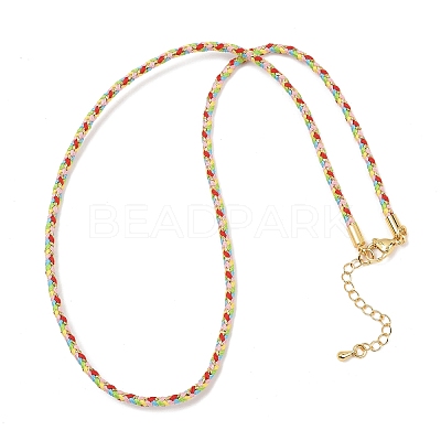 2.5MM Round Nylon Cotton Cord Necklace Making NJEW-C106-01G-1