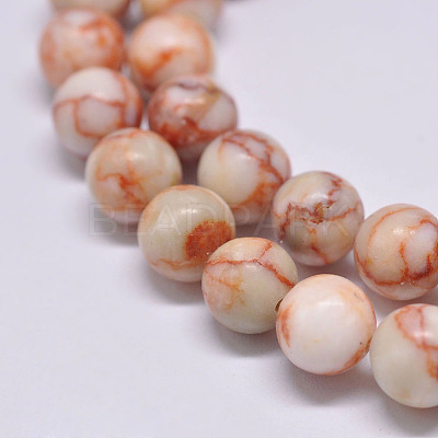 Natural Red Netstone Beads Strands LS-G-F352-8mm-1