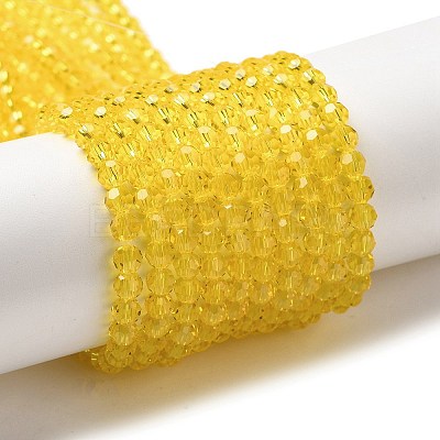 Transparent Glass Beads Strands EGLA-A035-T4mm-D03-1