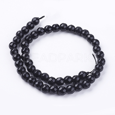 Natural White Jade Bead Strands G-R166-8mm-14-1