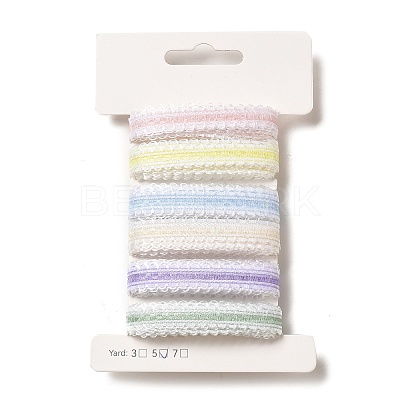 Polyester and Nylon Picot Edged Ribbon Sets DIY-Z029-01M-1