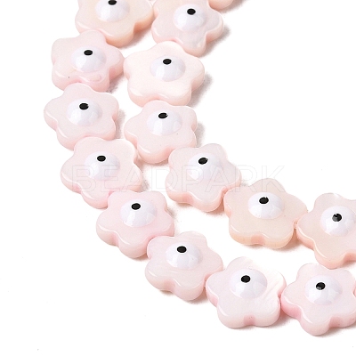 Dyed Natural Freshwater Shell Beads Strands SHEL-A006-03C-1