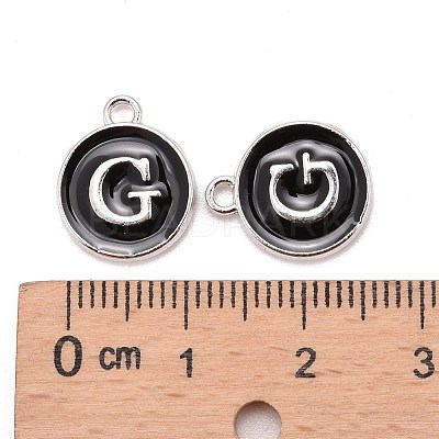 Platinum Plated Alloy Charms ENAM-S118-02G-P-1