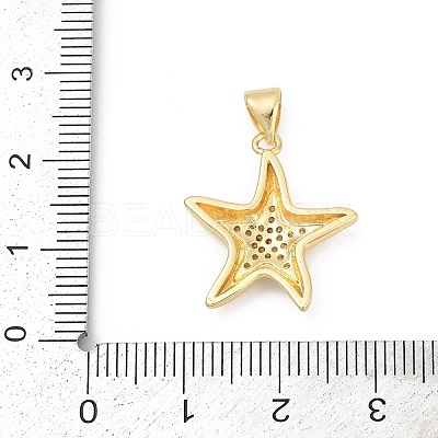 Brass Micro Pave Cubic Zirconia Pendants KK-D317-071G-1