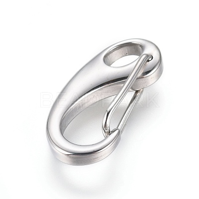 Tarnish Resistant 304 Stainless Steel Keychain Clasp Findings STAS-Q130-1