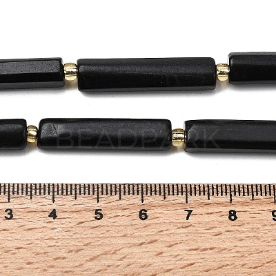 Natural Shungite Beads Strands G-D353-A10-1