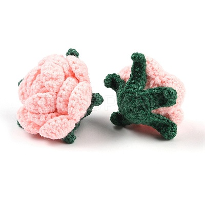 Cotton Knitting Artificial Flower DIY-P082-01F-1