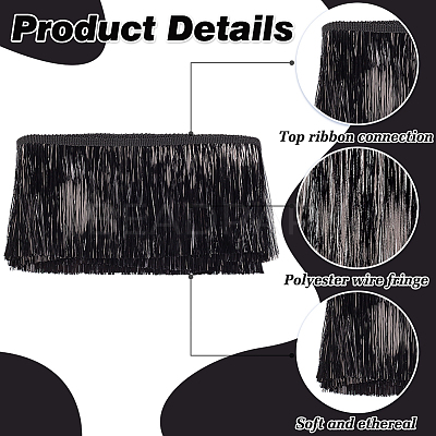 Tassel PET Polyester Ribbon Trim OCOR-WH0082-230D-1